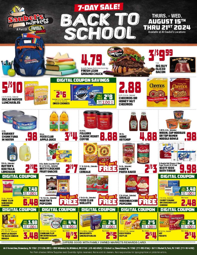 Extra Savings | Saubel's Markets